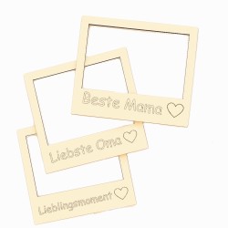Polaroid Rahmen personalisiert, Geschenke mit Gravur Oma Papa