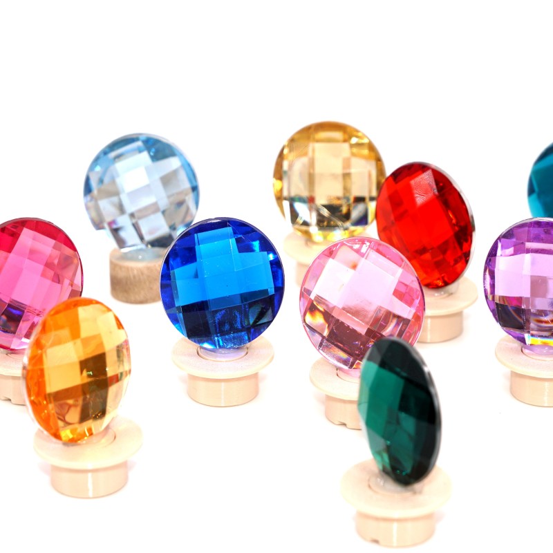 Glitzerstein Stecker Geburtstagsringe