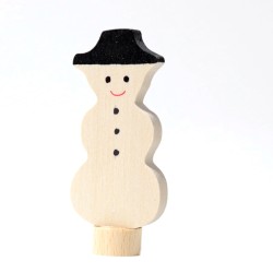 Geburtstagsringe Schneemann Steckfigur Grimms, Grimms Schneemann Holz