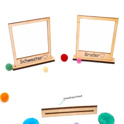 Polaroid Rahmen personalisiert, Geschenke mit Gravur Oma Papa