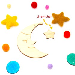 DIY Mobile tiny stars, stars for DIY Baby Mobile, gifts for Baby