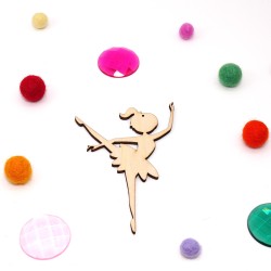 Ballerine Danseuse en bois pour capteur de rêves, mobile bébé et décoration
