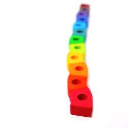Anello di compleanno in legno, Montessori Bambini corona