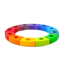 Anello di compleanno in legno, Montessori Bambini corona
