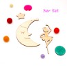 DIY Mobile sleeping 3er set, moon for DIY Baby Mobile, gifts for Baby