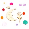DIY Mobile sleeping 3er set, moon for DIY Baby Mobile, gifts for Baby