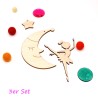 DIY Mobile sleeping 3er set, moon for DIY Baby Mobile, gifts for Baby