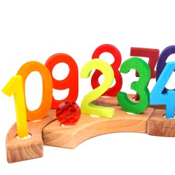 Zahlenstecker 1 Grimms Jahresringe, Geburtstagsringe Zahlen Steckfigur Grimms