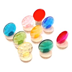 Kaleidoscope plugs for Grimms, glitter stones children birthday
