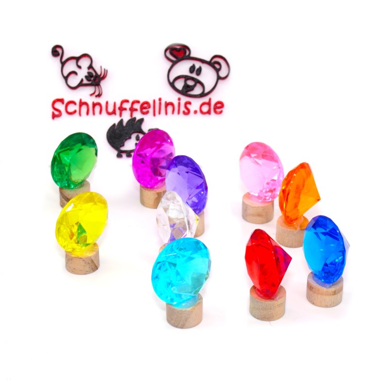Geburtstagsringe Diamanten geschliffene Steine Grimms Stecker Geburtstagsringe Diamanten geschliffene Steine Grimms Stecker