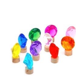 Geburtstagsringe Diamanten geschliffene Steine Grimms Stecker