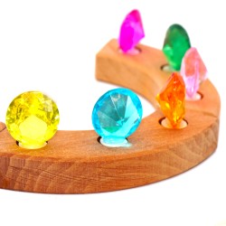 Geburtstagsringe Diamanten geschliffene Steine Grimms Stecker