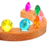 Diamonds plugs for Grimms, glitter stones children birthday