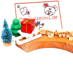 Geburtstagsringe Schlitten Steckfigur Grimms, Grimms Schlitten Geschenk Set