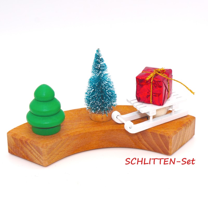 Geburtstagsringe Schlitten Steckfigur Grimms, Grimms Schlitten Geschenk Set Geburtstagsringe Schlitten Steckfigur Grimms, Grimms Schlitten Geschenk Set
