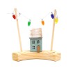 Christmas bulb lights garland Winter motif plug