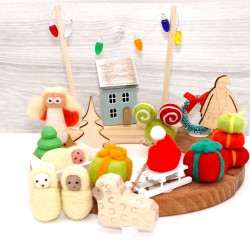 Winter plug Christmas motif plug Annual rings