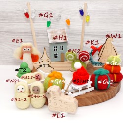 Winter plug Christmas motif plug Annual rings