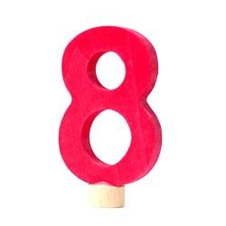 Number 8 Grimms birthday plug annual rings