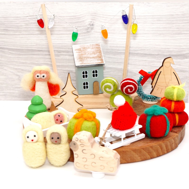 Piques d'hiver Piques à motif de Noël Anneaux annuels