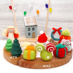 Sleight set plug Christmas motif plug Annual rings