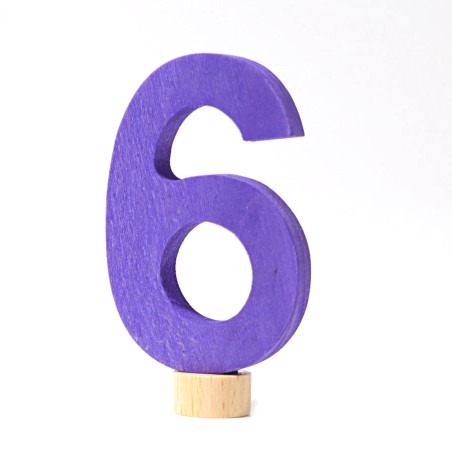 Number 6 Grimms birthday plug annual rings