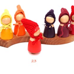 Wooden gnome dolls