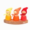 Wooden gnome dolls