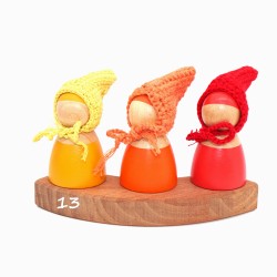 Wooden gnome dolls Schnuffelinis