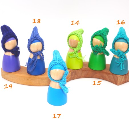 Poupées lutins 17 bois Schnuffelinis