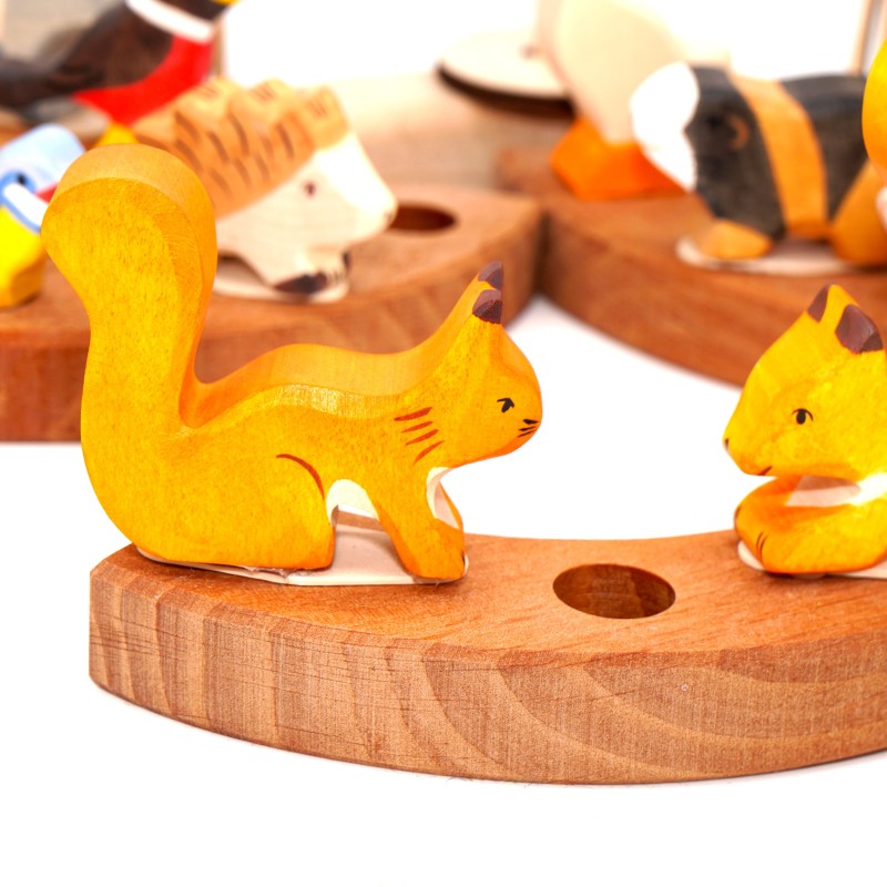 Squirrel birthday wooden animals Schnuffelinis