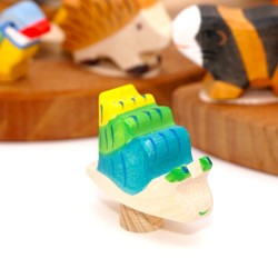 snail motif birthday ring ornaments