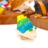 snail motif birthday ring ornaments