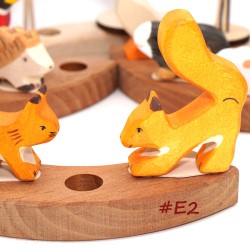 Eichhörnchen Geburtstagsstecker Holztiere