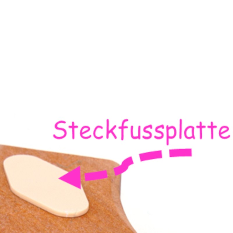 Steckerfussplatte Zapfen Motivstecker Geburtstagsringe Schnuffelinis