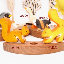 Eichhörnchen Geburtstagsstecker Holztiere Schnuffelinis