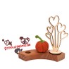 Pumpkin felt autumn ring plug 3er Set