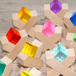 rainbow light building blocks cube set of 10 Schnuffelinis