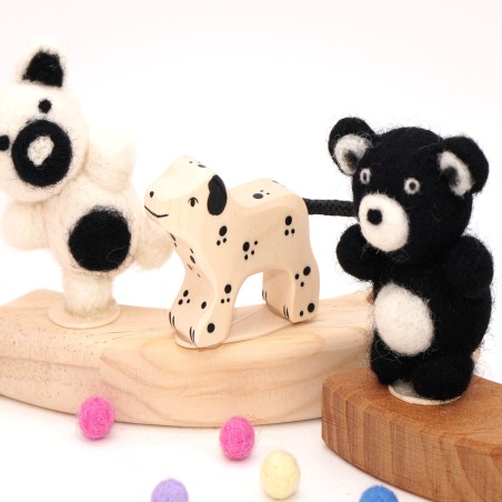 Teddy birthday felt plugs