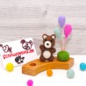 Teddy birthday felt plugs