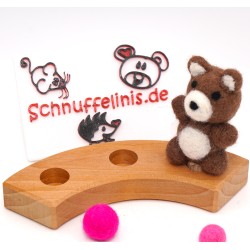 Teddy birthday felt plugs