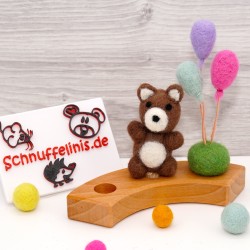 Teddy birthday felt plugs