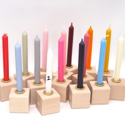 Geburtstagskerzen weiß 1 Geburtstagsringe Schnuffelinis