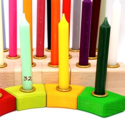 Geburtstagskerzen hellgrün 32 Geburtstagsringe Schnuffelinis