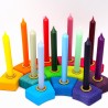 Birthday candles sangria red9