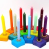 Birthday candles sangria red9