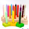 Birthday candles sangria red9