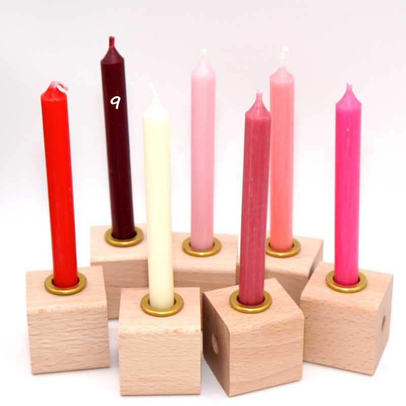 Birthday candles sangria red