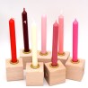Birthday candles sangria red