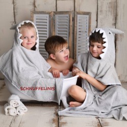 Kinder Hai Poncho – Kapuzenhandtuch – Schnuffelinis